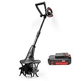MZK Cordless Tiller Cultivator with 24 Steel Tines, 20V Mini Cultivator with 2AH Battery and Fast Charger Photo, bestseller 2024-2023 new, best price $139.99 review
