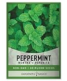 Peppermint Seeds for Planting is A Heirloom, Open-Pollinated, Non-GMO Herb Variety- Great for Indoor and Outdoor Gardening and Herbal Tea Gardens by Gardeners Basics Photo, bestseller 2024-2023 new, best price $4.95 review