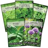 Sow Right Seeds - 5 Herb Seed Collection - Genovese Basil, Chives, Cilantro, Italian Parsley, and Oregano Seeds for Planting and Growing a Home Vegetable Garden; Fresh Assortment Herbal Variety Pack Photo, bestseller 2024-2023 new, best price $10.99 ($2.20 / Count) review