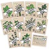 Culinary Herb Seeds 10 Pack – Over 4000 Seeds! 100% Non GMO Heirloom - Basil, Cilantro, Parsley, Chives, Thyme, Oregano, Dill, Rosemary, Sage Rosemary for Planting for Outdoor or Indoor Herb Garden Photo, bestseller 2024-2023 new, best price $16.95 review