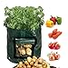 foto Scoolr, confezione da 2 borse per la coltivazione di patate, da 26,5 litri, borsa con finestra di areazione apribile per coltivare ortaggi come patate, carote, cipolle, pomodori, 33 cm x 35 cm nuovo bestseller 2024-2023