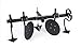 Photo Heavy Hitch Multi-Purpose Disc Cultivator Garden Bedder Attachment with S-Tines and Row Maker Insert Powdercoated in Black | USA Made for Small Tractor Applications new bestseller 2024-2023