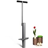 Walensee Bulb Planter Lawn and Garden Tool, Flower Weeder or Weeding Tools for Digging Hoes Soil Sampler Transplanting Sod Plugger Flower Bulb Garden Planting Tool Steel with T-Style Long Handle, Grey Photo, bestseller 2024-2023 new, best price $34.95 review