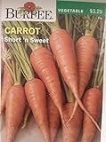 Burpee 66654 Carrot Short 'n Sweet Seed Packet Photo, bestseller 2024-2023 new, best price $6.95 review
