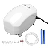 PULACO 210 GPH Ultra Quiet Aquarium Air Pump Dual Outlet , Fish Tank Aerator Pump with Accessories, Under 300 Gallon Fish Tanks Photo, bestseller 2024-2023 new, best price $24.99 review