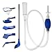 Photo GreenJoy Aquarium Fish Tank Cleaning Kit Tools Algae Scrapers Set 5 in 1 & Fish Tank Gravel Cleaner - Siphon Vacuum for Water Changing and Sand Cleaner (Cleaner Set) new bestseller 2024-2023
