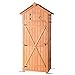Photo B BAIJIAWEI Garden Storage Shed - Garden Tool Storage Cabinet - Lockable Arrow Wooden Storage Sheds Organizer for Home, Yard, Outdoor new bestseller 2024-2023