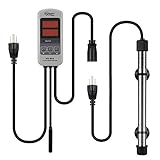 hygger Saltwater Tank Titanium Tube Submersible Pinpoint Aquarium Heater with Digital Thermostat, IC Temp Controller 200 Watt Photo, bestseller 2024-2023 new, best price $59.99 review