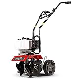 Earthquake 31635 MC33 Mini Tiller Cultivator, Powerful 33cc 2-Cycle Viper Engine, Gear Drive Transmission, Height Adjustable Wheels, 5 Year Warranty,Red Photo, bestseller 2024-2023 new, best price $229.00 review