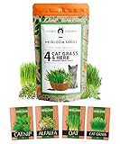 3200+ Cat Grass Seeds - Catnip Seeds, Alfalfa Seeds, Oat Seeds, and Oat & Barley Mix - Grow Cat Grass for Indoor Cats - Cat Grass Seeds Bulk - Refill Cat Growing Grass Kit - Heirloom Herb Seed Photo, bestseller 2024-2023 new, best price $13.69 review