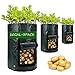 Photo Potato-Grow-Bags, Garden Vegetable Planter with Handles&Access Flap for Vegetables,Tomato,Carrot, Onion,Fruits,Potatoes-Growing-Containers,Ventilated Plants Planting Bag (3 Pack- 10gallons) new bestseller 2024-2023