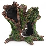 AQUA KT Aquarium Landscaping Tree Stump Trunk Hollow Log Hole Rocks Cave Cichlid Stone Fish Hide for Discus Guppy Goldfish Tank Decorations Photo, bestseller 2024-2023 new, best price $19.99 review