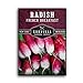 Photo Survival Garden Seeds - French Breakfast Radish Seed for Planting - Pack with Instructions to Plant and Grow Long Radishes to Eat in Your Home Vegetable Garden - Non-GMO Heirloom Variety new bestseller 2024-2023