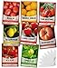 Photo Heirloom Tomatoes for Planting 8 Variety Pack, San Marzano, Roma VF, Large Cherry, Ace 55 VF, Yellow Pear, Tomatillo, Brandywine Pink, Golden Jubilee Tomato Seeds for Garden Non GMO Gardeners Basics new bestseller 2024-2023