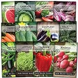 Sow Right Seeds - Classic Vegetable Garden Seed Collection for Planting - Non-GMO Heirloom Beets, Cabbage, Carrot, Cucumber, Eggplant, Kale, Lettuce, Tomato, Peppers, Radish, Watermelon, and Zucchini Photo, bestseller 2024-2023 new, best price $13.99 ($1.17 / Count) review