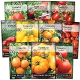 Sow Right Seeds - Tomato Seed Collection for Planting - 10 Varieties with Many Sizes, Shapes, and Colors - Non-GMO Heirloom Packets with Instructions for Growing a Home Vegetable Garden - Great Gift Photo, bestseller 2024-2023 new, best price $15.99 ($1.60 / Count) review