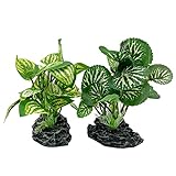Aquarium Plants Betta Fish Tank Decorations 4inch/Small Size Soft Silk Artificial Plant Goldfish Waterscape Fish Hides Snake Tank/Reptiles Plants Photo, bestseller 2024-2023 new, best price $13.99 review