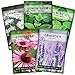 Photo Sow Right Seeds - Herbal Tea Collection - Lemon Balm, Chamomile, Mint, Lavender, Echinacea Herb Seed for Planting; Non-GMO Heirloom Seed, Instructions to Plant Indoor or Outdoor; Great Gardening Gift new bestseller 2024-2023