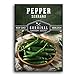 Photo Survival Garden Seeds - Serrano Pepper Seed for Planting - Packet with Instructions to Plant and Grow Spicy Mexican Peppers in Your Home Vegetable Garden - Non-GMO Heirloom Variety new bestseller 2024-2023