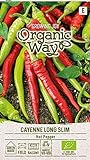 Organic Way | PFEFFER CAYENNE LONG SLIM samen | Gemüsesamen | Pfeffer Samen | Garten Samen | Frühe würzige Sorte | 1 Pack Foto, Bestseller 2024-2023 neu, bester Preis 3,22 € Rezension