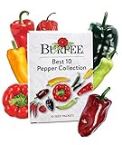 Burpee Best Collection | 10 Packets of Non-GMO Fresh Mix of Hot Pepper & Sweet Varieties | Jalapeno, Bell Pepper Seeds & More, Seeds for Planting Photo, bestseller 2024-2023 new, best price $28.70 ($2.87 / Count) review