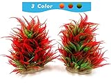 BEGONDIS 2 Pcs Fish Tank Artificial Red Water Plants, Aquarium Decorations Made of Soft Plastic, Safe for All Fish & Pets Photo, bestseller 2024-2023 new, best price $12.99 review