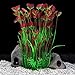 Photo QUMY Large Aquarium Plants Artificial Plastic Fish Tank Plants Decoration Ornament for All Fish (B-Red) new bestseller 2024-2023