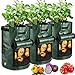 Photo JJGoo Potato Grow Bags, 3 Pack 10 Gallon with Flap and Handles Planter Pots for Onion, Fruits, Tomato, Carrot new bestseller 2024-2023