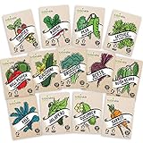 Heirloom Vegetable Seeds Kit 13 Pack – 100% Non GMO for Planting in Your Indoor or Outdoor Garden: Tomato, Peppers, Zucchini, Broccoli, Beet, Bean, Carrot, Kale, Cucumber, Pea, Radish, Lettuce Photo, bestseller 2024-2023 new, best price $16.95 review