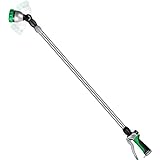 RESTMO 36”-60” (3ft-5ft) Metal Watering Wand, Long Telescopic Tube | 180° Adjustable Ratcheting Head | 7 Spray Patterns | Flow Control, Perfect Garden Hose Sprayer to Water Hanging Baskets, Shrubs Photo, bestseller 2024-2023 new, best price $39.99 review