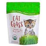 Organic Cat Grass Seed Blend for Planting by Handy Pantry - A Healthy Mix of Organic Wheatgrass Seeds: Barley, Oats, and Rye Seeds - Non-GMO Wheat Grass Seeds for Pets - Cat Grass Kit Refill (12 oz.) Photo, bestseller 2024-2023 new, best price $10.47 ($0.87 / ounce) review