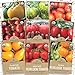 Photo Organic Heirloom Tomato Seeds Variety Pack - 9 Seed Packets: Brandywine, Roma, Green Zebra, Three Sisters, Yellow Pear, Valencia, Amish Paste and More new bestseller 2024-2023