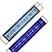 Foto Aquarien Eco LED Aquarium Beleuchtung Aufsetzleuchte Blau Weiß Aquariumleuchte Lampe 60cm-80cm 15W neu Bestseller 2022-2021