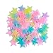 Photo AM AMAONM 100 Pcs Colorful Glow in The Dark Luminous Stars Fluorescent Noctilucent Plastic Wall Stickers Murals Decals for Home Art Decor Ceiling Wall Decorate Kids Babys Bedroom Room Decorations new bestseller 2024-2023