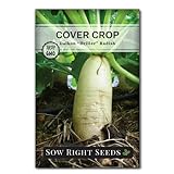 Sow Right Seeds - Driller Daikon Radish Seed for Planting - Cover Crops to Plant in Your Home Vegetable Garden - Enriches Soil - Suppresses Weeds - Non-GMO Heirloom Seeds - A Great Gardening Gift Photo, bestseller 2024-2023 new, best price $4.99 review
