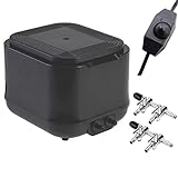 AQUANEAT Powerful Aquarium Air Pump, 250GPH, Dual Outlets, for up to 300 Gallon Fish Tank, Super Quiet Oxygen Aerator with Gang Valves, Adjustable Hydroponic Air Bubbler Pump Photo, bestseller 2024-2023 new, best price $34.99 review