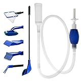GreenJoy Aquarium Fish Tank Cleaning Kit Tools Algae Scrapers Set 5 in 1 & Fish Tank Gravel Cleaner - Siphon Vacuum for Water Changing and Sand Cleaner (Cleaner Set) Photo, bestseller 2024-2023 new, best price $16.88 review