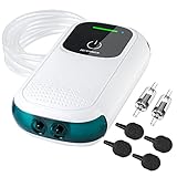 KEDSUM Battery Aquarium Air Pump, Quietest Rechargeable and Portable Fish Aerator Pump with Dual Outlets for Fish Tank, Outdoor-Fishing, Fish Transportation and Power Outages Photo, bestseller 2024-2023 new, best price $25.99 review