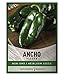 Photo Ancho Poblano Pepper Seeds for Planting Heirloom Non-GMO Ancho Peppers Plant Seeds for Home Garden Vegetables Makes a Great Gift for Gardening by Gardeners Basics new bestseller 2024-2023