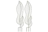 Clever Me Eco Trellis for Climbing Plants Outdoor, Plant Trellis Indoor, Trellis for Potted Plants (2 Pack) 55” Tall, Stylish Metal Green Leaf Design Looks Beautiful While Your Plant Grows Photo, bestseller 2024-2023 new, best price $79.00 review