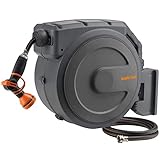 Giraffe Tools Retractable Garden Hose Reel 1/2 Inch x 130 ft, Super Heavy Duty, Any Length Lock, Slow Return System, Wall Mounted and 180 Deg Swivel Bracket Photo, bestseller 2024-2023 new, best price $194.98 review