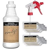 Emily's Naturals Neem Oil Plant Spray Kit, Makes 48oz | Natural Spray for Garden and House Plants | Safe and Biodegradable Photo, bestseller 2024-2023 new, best price $14.95 review