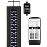 NICREW RGB+W 24/7 LED Aquarium Light with Remote Controller, Full Spectrum Fish Tank Light for Planted Freshwater Tanks, Planted Aquarium Light with Extendable Brackets to 48-60 Inches, 39 Watts Photo, bestseller 2024-2023 new, best price $85.99 review