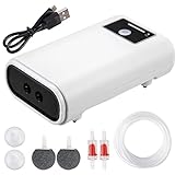 APEXCORE Aquarium Air Pump, Fish Tank Oxygen Pump Intelligent Control and Noise Reduction Dual Outlet Air Pump with Accessories StonesTubes,Check Valves for Max 100 Gallon Tank,White Photo, bestseller 2024-2023 new, best price $22.99 review
