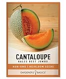 Cantaloupe Seeds for Planting - Hales Best Jumbo Heirloom, Non-GMO Vegetable Variety- 1 Gram Approx 45 Seeds Great for Summer Melon Gardens by Gardeners Basics Photo, bestseller 2024-2023 new, best price $5.95 ($168.56 / Ounce) review