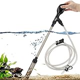 hygger Small Gravel Vacuum for Aquarium, Manual 80GPH Aquarium Gravel Cleaner Low Water Level Water Changer Fish Tank Cleaner with Pinch or Grip Run in Seconds Suction Ball Adjustable Length Photo, bestseller 2024-2023 new, best price $17.99 review