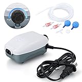 HITOP Dual Outlet Aquarium Air Pump, Whisper Adjustable Fish Tank Aerator, Quiet Oxygen Pump with Accessories for 20 to 100 Gallon (2 outlets) Photo, bestseller 2024-2023 new, best price $16.99 review