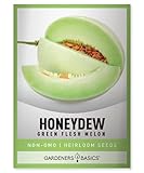 Honeydew Seeds for Planting - Green Flesh Melon Heirloom, Non-GMO Fruit Seed Variety- 2 Grams Seeds Great for Summer Honey Dew Melon Gardens by Gardeners Basics Photo, bestseller 2024-2023 new, best price $5.49 ($54.90 / Ounce) review