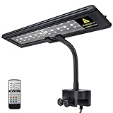 IREENUO Aquarium LED Light, Full Spectrum Fish Tank Clip on Light with Remote, Color Changing Lighting for Reef Coral Aquatic Plants and Fish Keeping (Black, 10W（11.8inch）) Photo, bestseller 2024-2023 new, best price $32.99 ($32.99 / Count) review