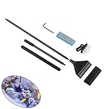 QANVEE Aluminum Magnesium Alloy Aquarium Scraper Cleaner Brush with 10 Stainless Steel Blades for Fish Reef Plant Glass Tank 26 Inch Photo, bestseller 2024-2023 new, best price $15.99 review